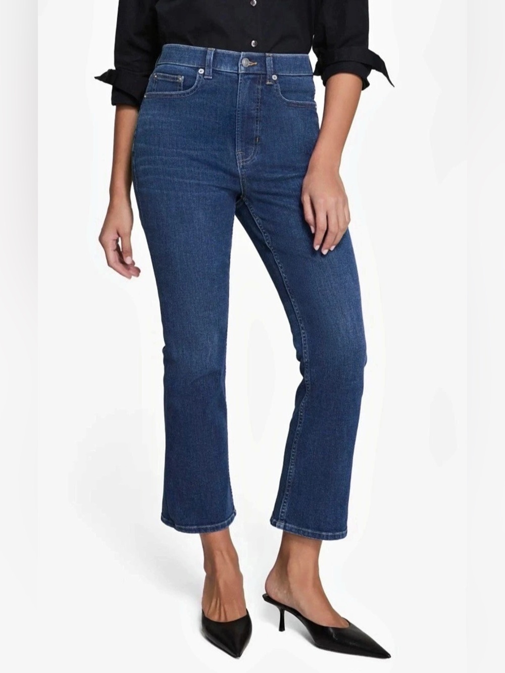 SPANX Kick Flare Jeans Size 18W inseam 26” high rise
